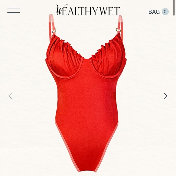 Women's Red One Piece Swimsuit